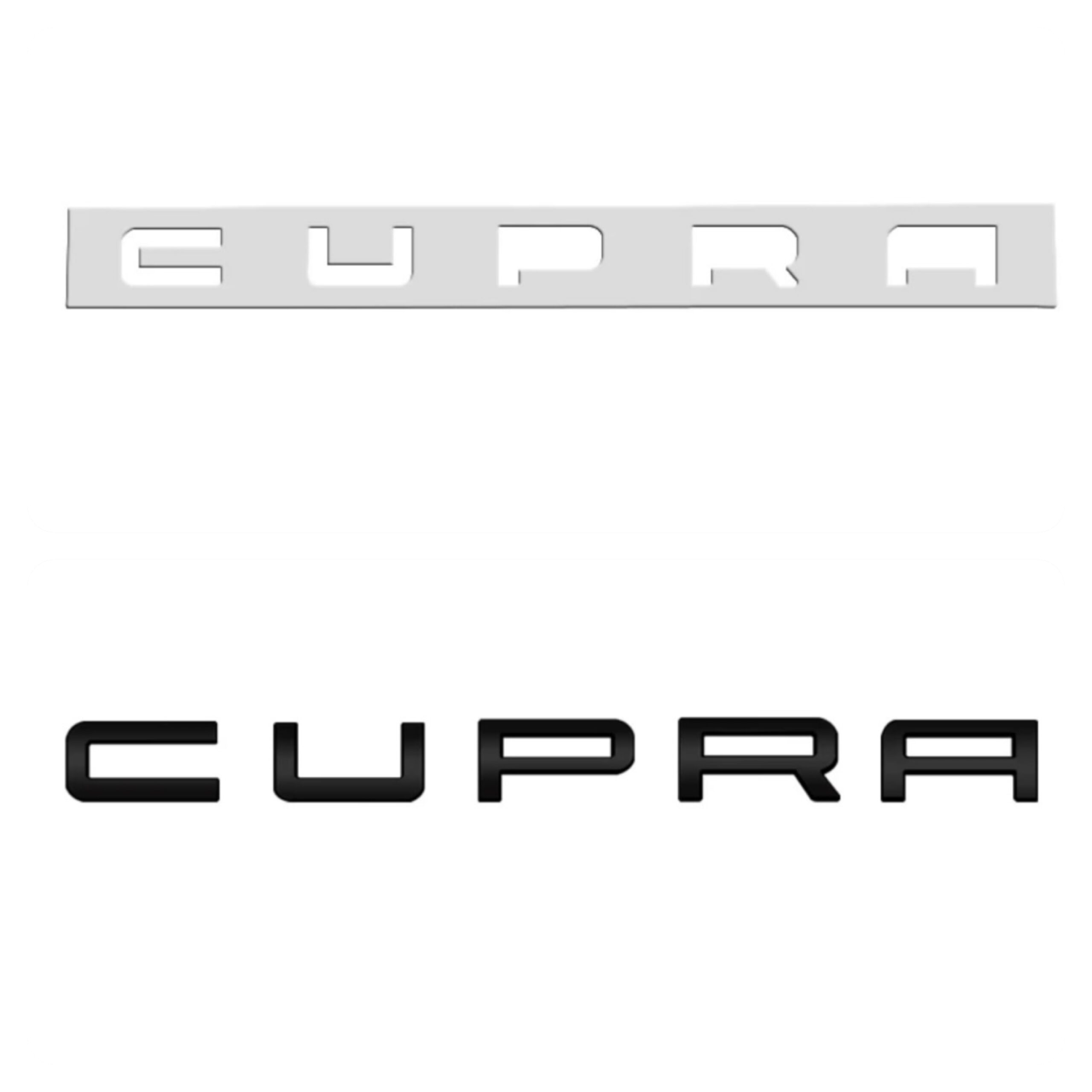 CUPRA bokstäver - Blank Svart