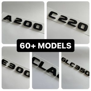 Mercedes emblem - Svarta (60+ olika modeller)