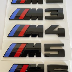 BMW M emblem (Flera modeller) - Blank svart
