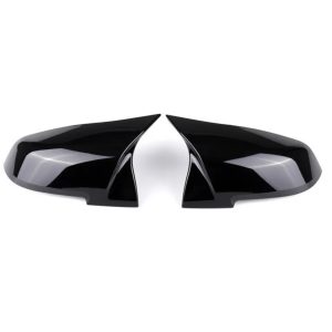 BMW F-serie spegelkåpa "M look" (Blank svart/Kolfiber)