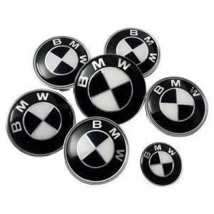 BMW Svart/Vita 7-pack emblem