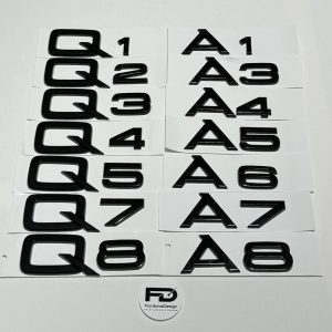 Audi modellemblem - svart