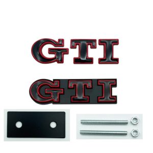GTI emblem svart/röd - (grill/baklucka)