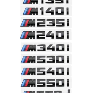 Svarta M emblem till BMW - Flera modeller