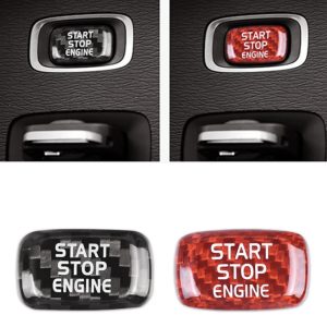 Start/Stop knapp passande Volvo - ”Kolfiber”