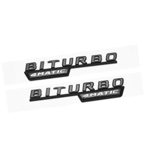 Svarta BITURBO 4Matic emblem till skärmarna