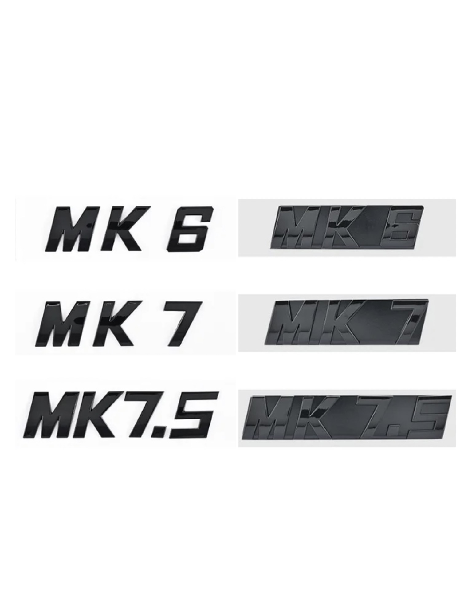 MK emblem till Volkswagen Golf - MK6/MK7/MK7.5 (Grill/Baklucka/Skärm) 1 MK emblem till Volkswagen Golf - MK6/MK7/MK7.5 (Grill/Baklucka/Skärm)
