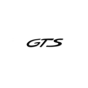 Svarta Porsche GTS emblem till bakluckan
