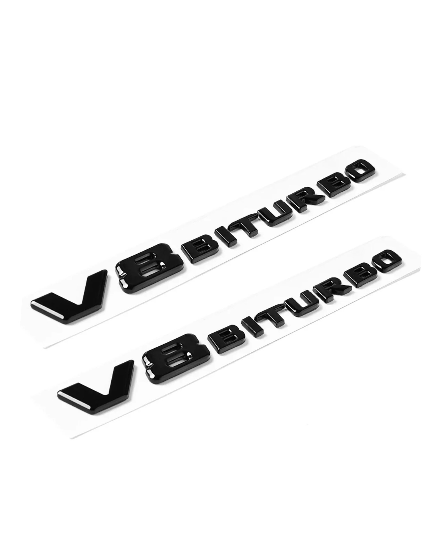 Svart V8 Biturbo emblem 6 Svart V8 Biturbo emblem - Bild 6