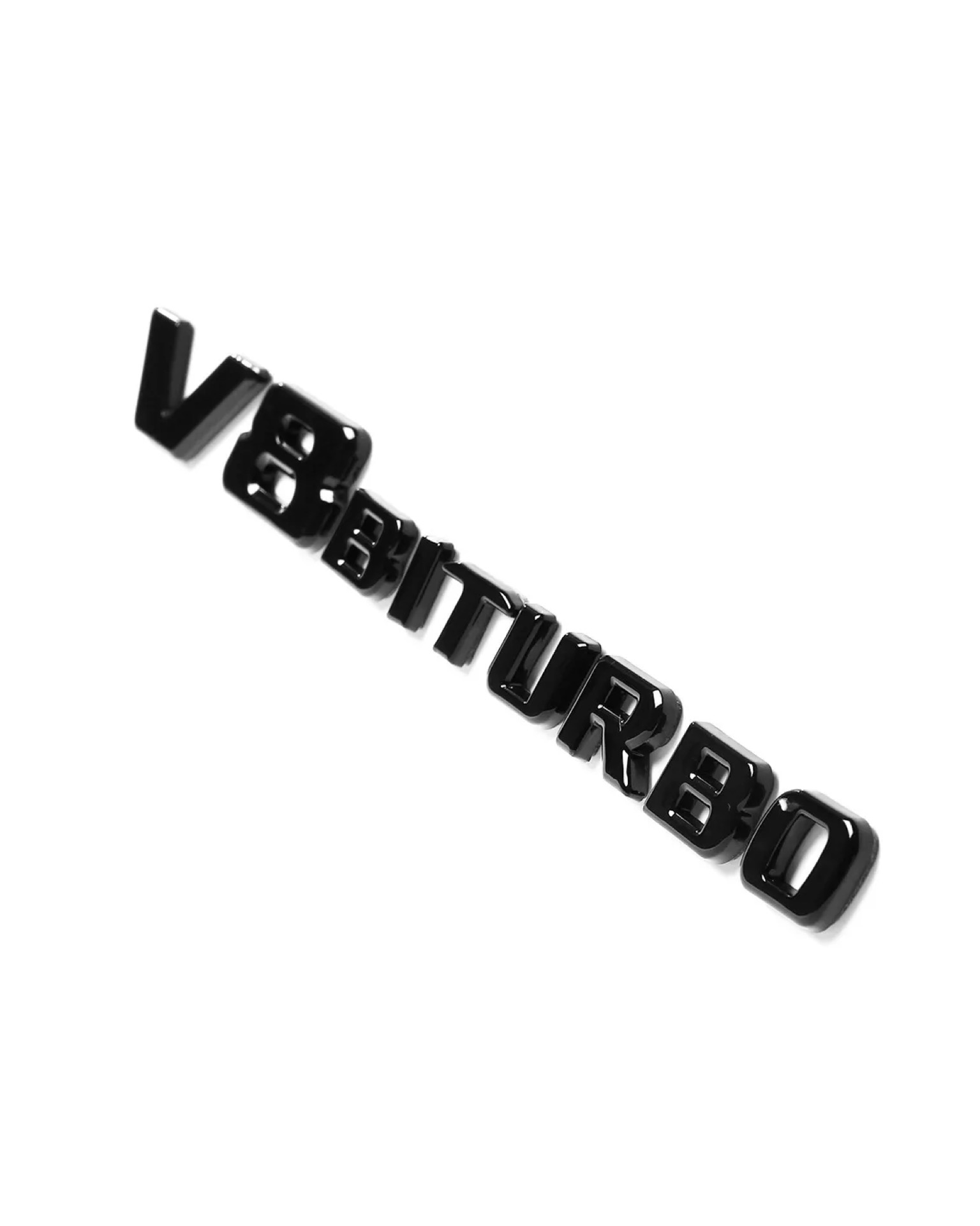 Svart V8 Biturbo emblem 5 Svart V8 Biturbo emblem - Bild 5