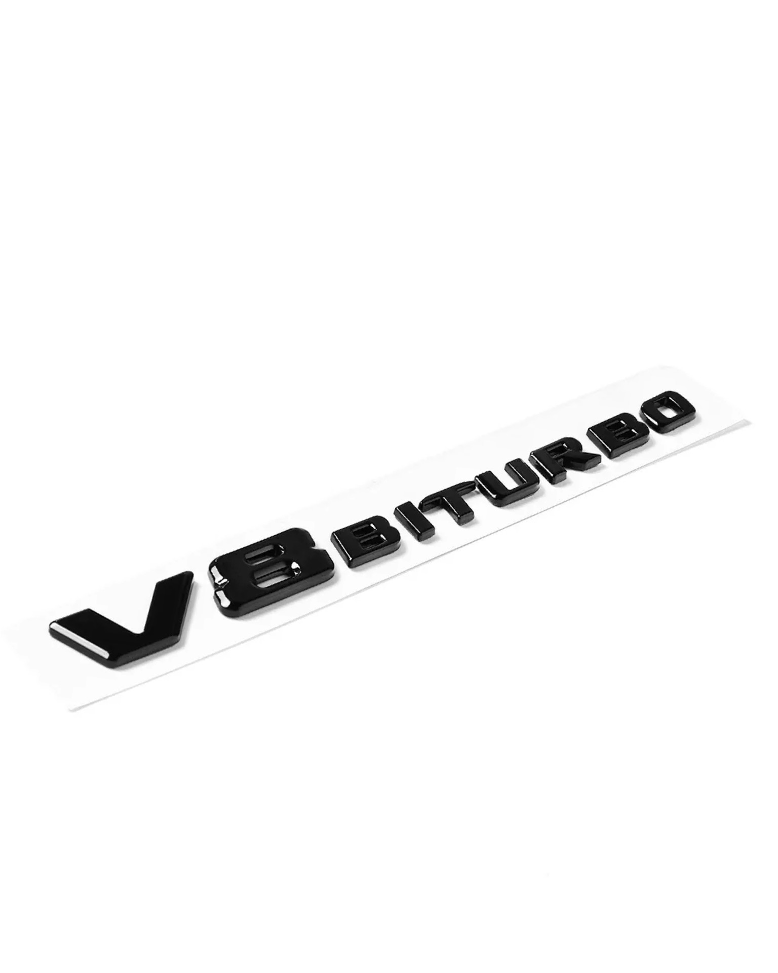 Svart V8 Biturbo emblem 2 Svart V8 Biturbo emblem - Bild 2