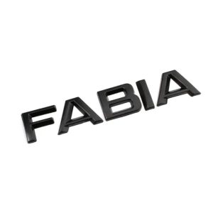 Blanksvart Skoda Fabia emblem