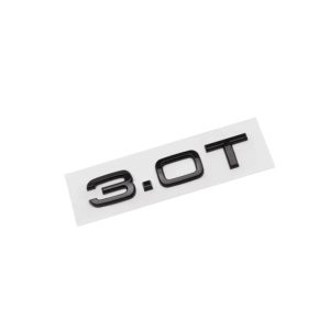 Svart 3.0 T emblem till Audi