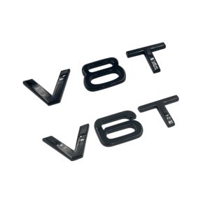 Svart V8T/V6T emblem