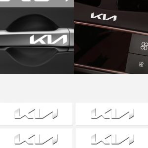 KIA loggor i 4-pack. exteriör & interiör