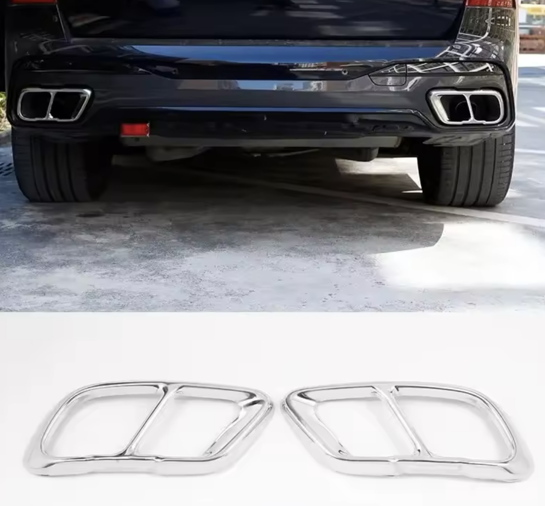 BMW X5/X6/X7 Avgaskåpor/Ändrör i Svart & Silver 5 BMW X5/X6/X7 Avgaskåpor/Ändrör i Svart & Silver - Bild 5