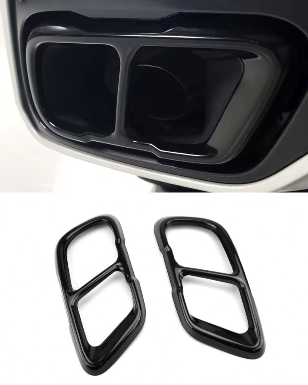 BMW X5/X6/X7 Avgaskåpor/Ändrör i Svart & Silver 12 BMW X5/X6/X7 Avgaskåpor/Ändrör i Svart & Silver - Bild 12