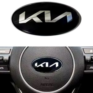 Svart Kia ratt emblem