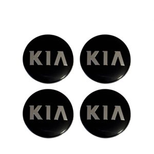 Svarta Kia centrumkåpor