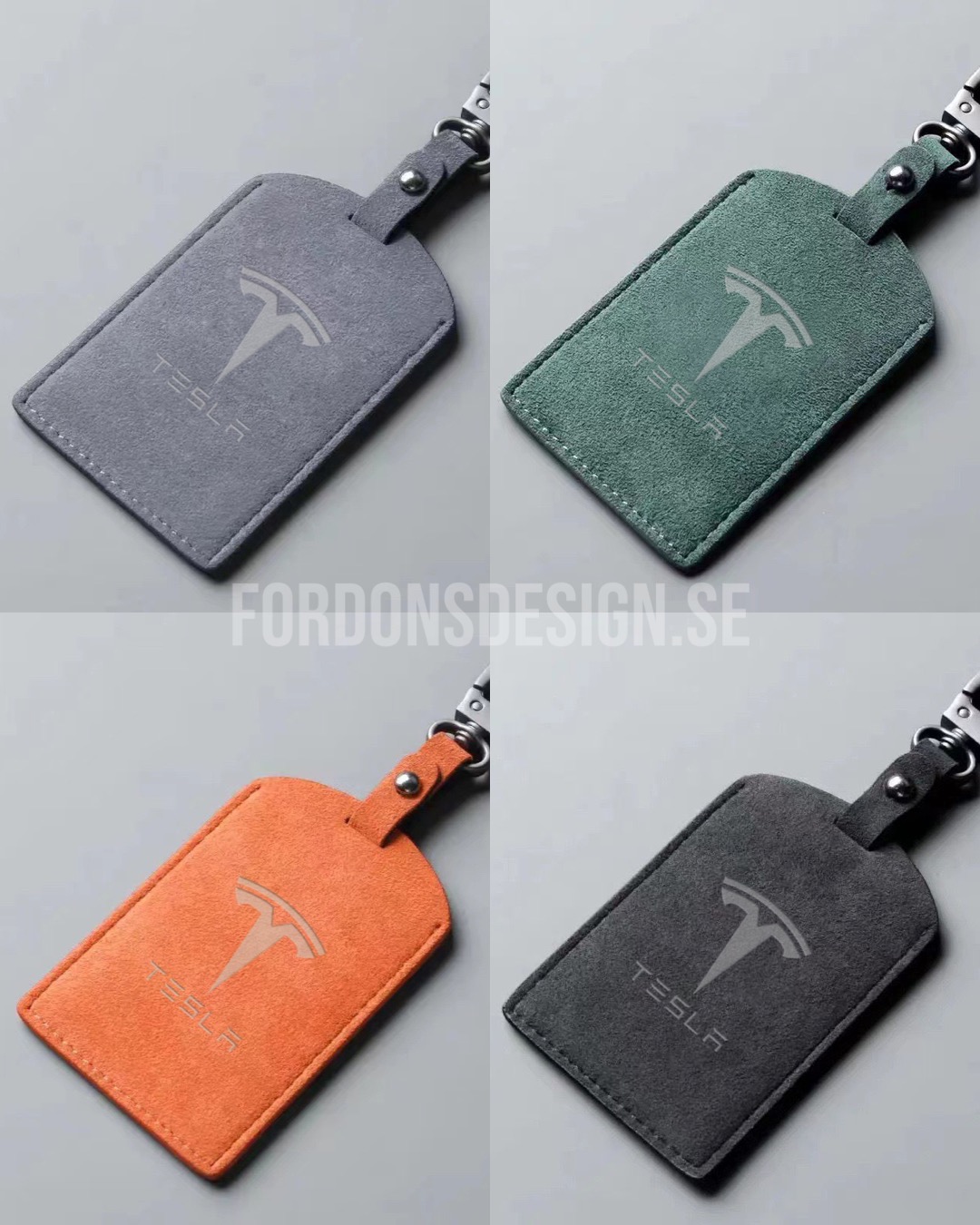 Lyxig korthållare till Tesla - NFC signalvänlig (Flera färger) 1 Korthållare till Tesla