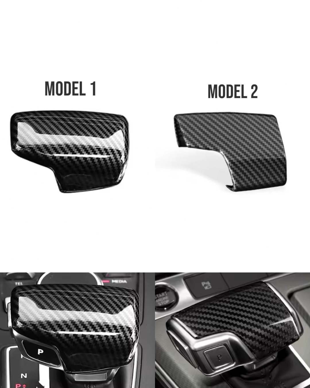 Audi växelspakskåpa i ”kolfiber” - 20+ modeller 1 Audi växelspaks kåpa i kolfiber - 20+ modeller