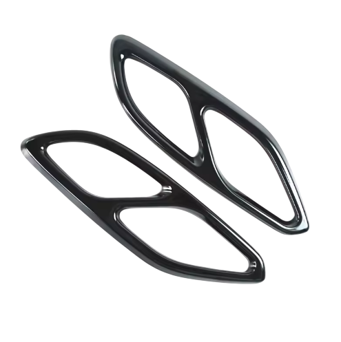 Mercedes CLA (20-24) Ändrör/Slutrör/Avgaskåpa – Svart & Silver 3 Mercedes CLA (20-24) Ändrör/Slutrör/Avgaskåpa – Svart & Silver - Bild 3