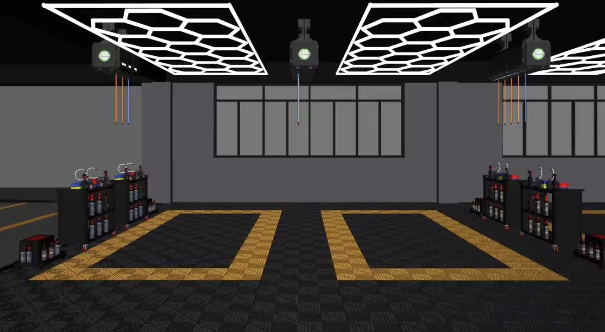 Hexagon belysning LED-Armatur 243x484cm - 6000K (Flera färger) 17 Hexagon belysning LED-Armatur 243x484cm - 6000K (Flera färger) - Bild 17