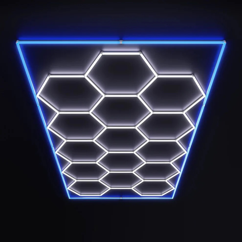 Hexagon belysning LED-Armatur 243x484cm - 6000K (Flera färger) 7 Hexagon belysning LED-Armatur 243x484cm - 6000K (Flera färger) - Bild 7