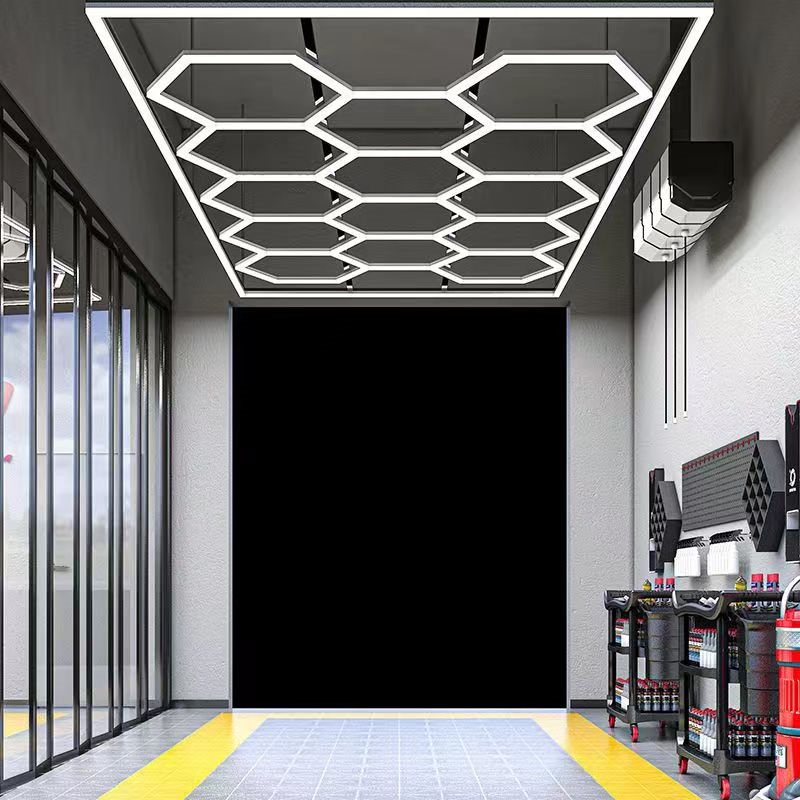 Hexagon belysning LED-Armatur 243x484cm - 6000K (Flera färger) 12 Hexagon belysning LED-Armatur 243x484cm - 6000K (Flera färger) - Bild 12