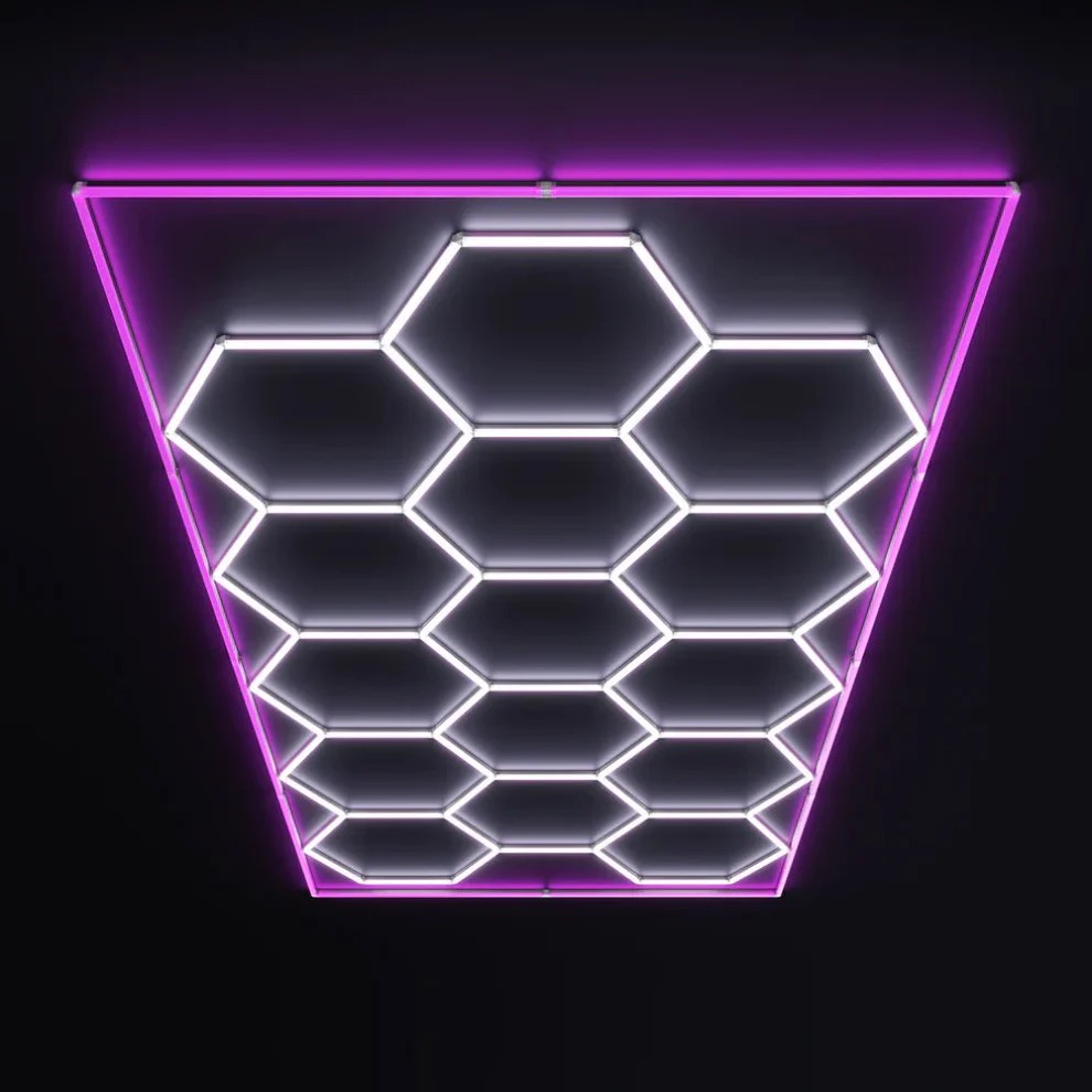 Hexagon belysning LED-Armatur 243x484cm - 6000K (Flera färger) 3 Hexagon belysning LED-Armatur 243x484cm - 6000K (Flera färger) - Bild 3