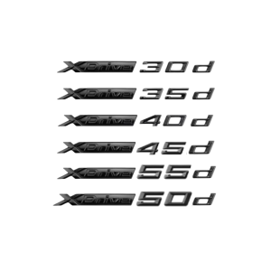 BMW xDrive emblem 30d–55d blanksvart