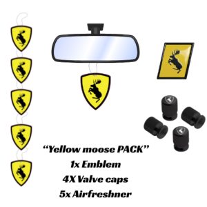 Produkter 39 GUL ÄLG pack - Doftgranar emblem ventilhattar