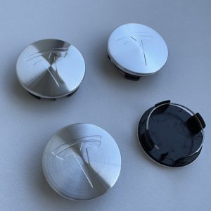 Tesla centrumkåpor - krom (4-pack)
