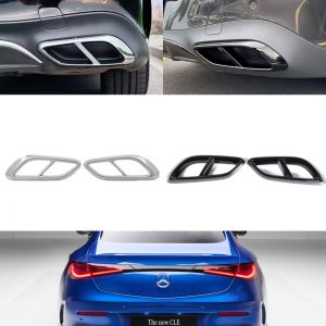 Mercedes CLE 23-25 Ändrör/Slutrör (Avgaskåpa) – Svart & Silver