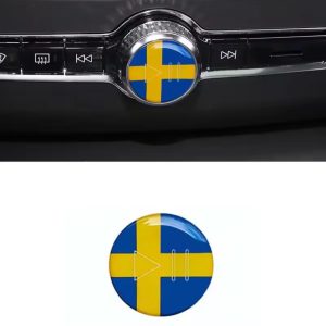 Svensk flagga till radioknapp passande Volvo/Polestar