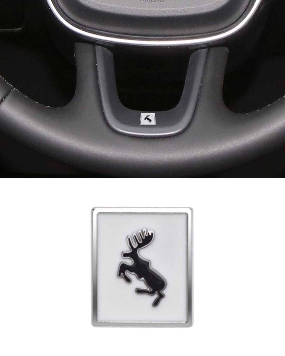 Älg emblem till ratt passande Polestar/Volvo - Flera färger 6 Älg emblem till ratt passande Polestar/Volvo - Flera färger - Bild 6