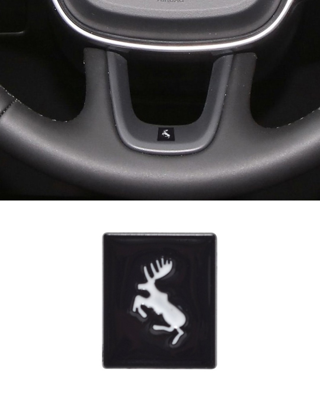 Älg emblem till ratt passande Polestar/Volvo - Flera färger 3 Älg emblem till ratt passande Polestar/Volvo - Flera färger - Bild 3