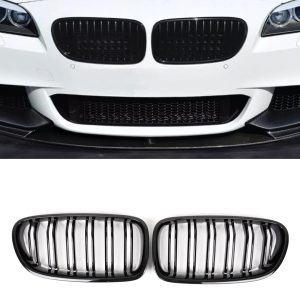 BMW F10/F11/M5 svart grill/njurar dubbelribbad