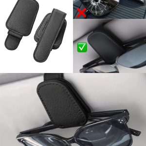 Universal glasögonhållare till bil - Magnetisk - Konstläder