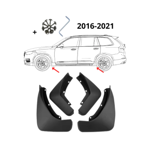 Passande XC90 Stänkskydd/Mudflaps 4-pack – Passar 2016-2021