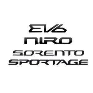 Nya modellen KIA EV6/Niro/Sorento/Sportage emblem i svart
