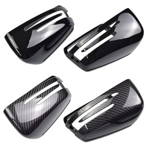 Mercedes spegelkåpor blanksvart/"kolfiber" - Flera modeller