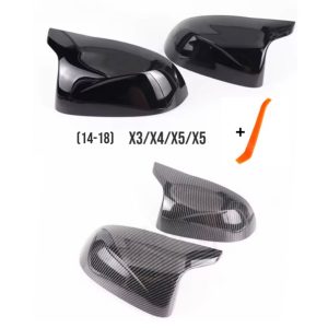 BMW Spegelkåpa X3/X4/X5/X6 (14-18) Blanksvart/”Kolfiber”