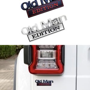 Old Man edition emblem till bil - Svart/Silver