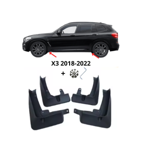 Passande BMW X3 Stänkskydd/Mudflaps 4-pack – Passar 2018-2022