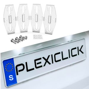 Plexiclick Skylthållare Transparent (4-pack)