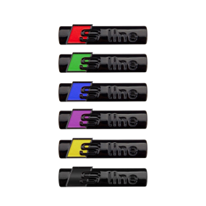 Svarta Audi S-line emblem – 6 färger